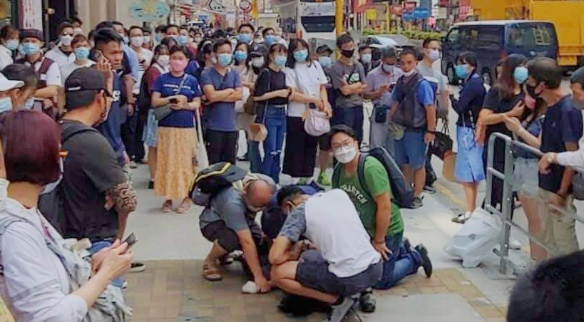 油麻地男子街頭遇劫 熱心市民合力制服一匪