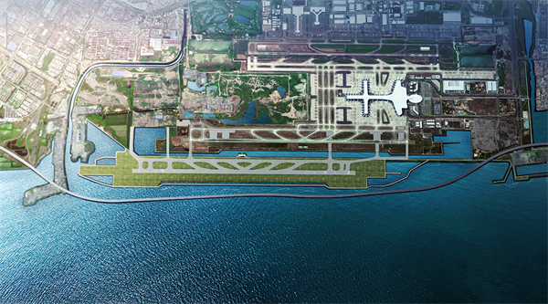 深圳機場三跑道擴建工程提前實現全線合龍貫通