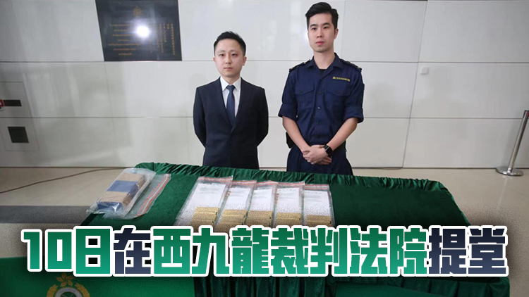 私家車港珠澳大橋走私黃金 海關檢獲1000萬元黃金條拘1男