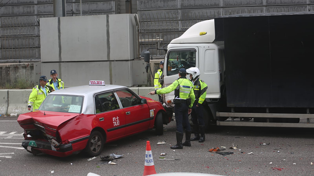 大老山公路奪命車禍1死1傷 警方呼籲勿心急落車