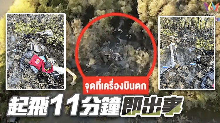 追蹤報道｜泰國墜機9人罹難！泰媒：5人為中國籍遊客，護照簽發地為上海