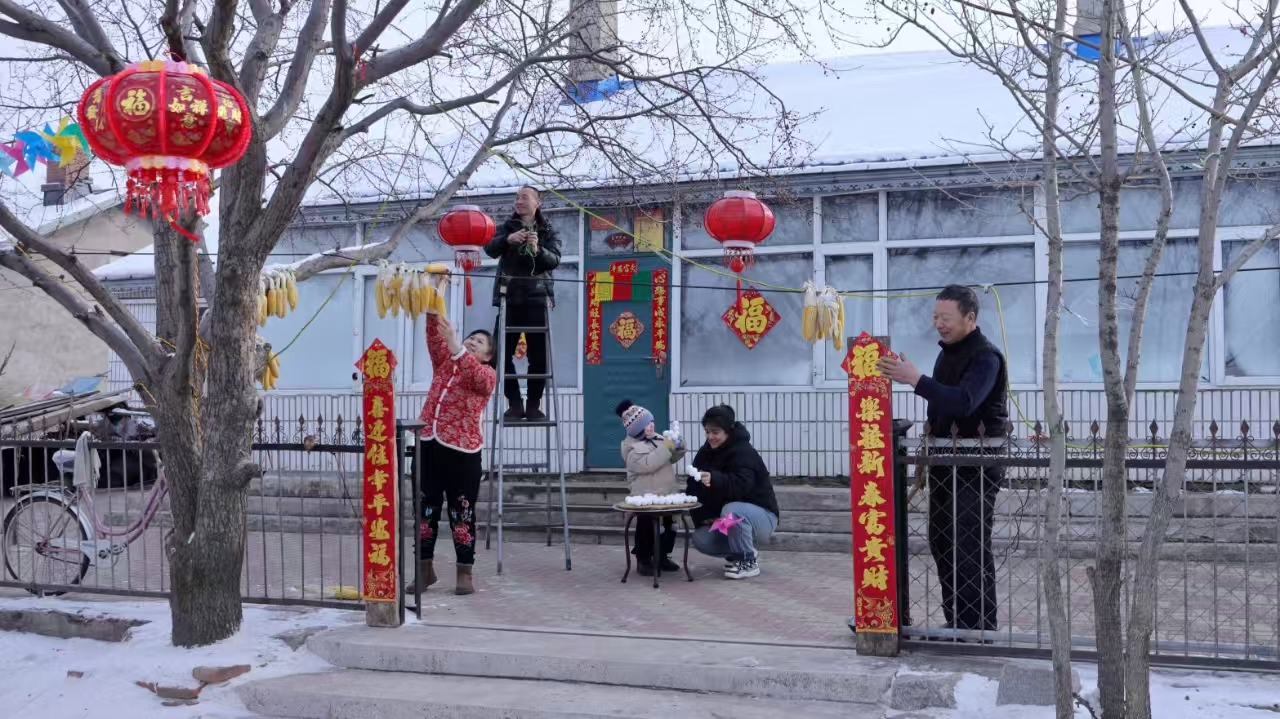 黑龍江綏化市西南村：張燈結綵迎蛇年 鄉村年味正當時