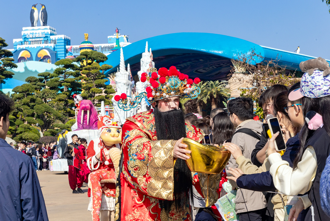 「文化大餐」！珠海橫琴長隆文化演藝上新歡度「非遺」春節