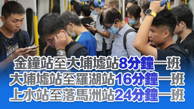 港鐵太和站工程車故障 東鐵線列車調整