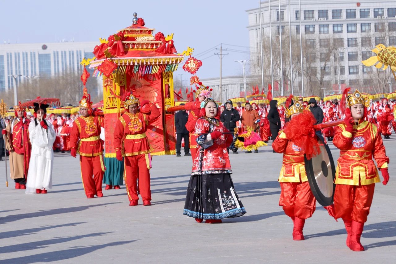 黑龍江寶清：鑼鼓喧天迎新春 秧歌扭出幸福年