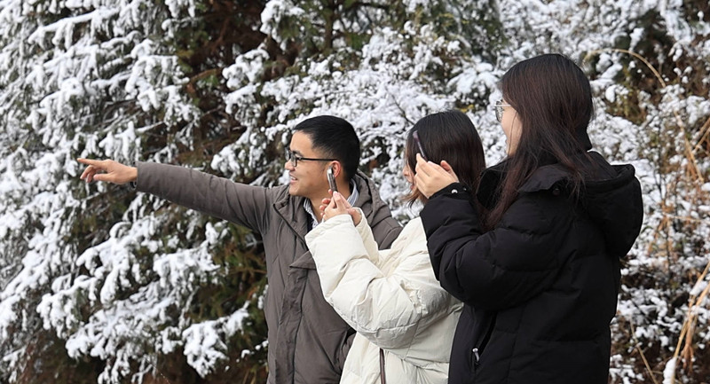 皖歙縣金川：雪後初霽 喀斯特地貌雪景如畫